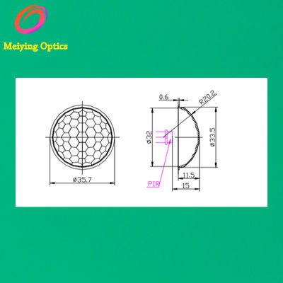 HDPE Materia Инфракрасные линзы Pir Sensor Fresnel,Лензы Pir,Лензы Pir Sensor Модель 8605-2B