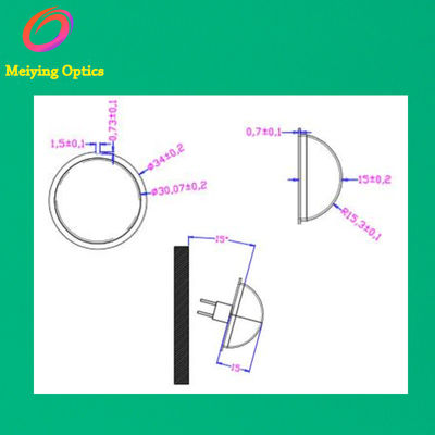 HDPE материал Pir Sensor Fresnel Lens,Dome Fresnel Lens,Infrared Fresnel Lens Модель 3015
