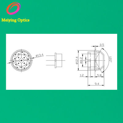 HDPE-материал пир фреснельная линза, купольная фреснельная линза для потолочного освещения Модель 13120