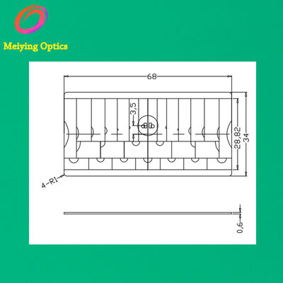 HDPE материал Pir Sensor Fresnel Lens 3468,Инфракрасная линза Фреснеля для инфракрасного обнаружения человеческого тела